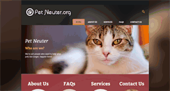 Desktop Screenshot of petneuter.org