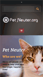 Mobile Screenshot of petneuter.org