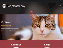 Tablet Screenshot of petneuter.org
